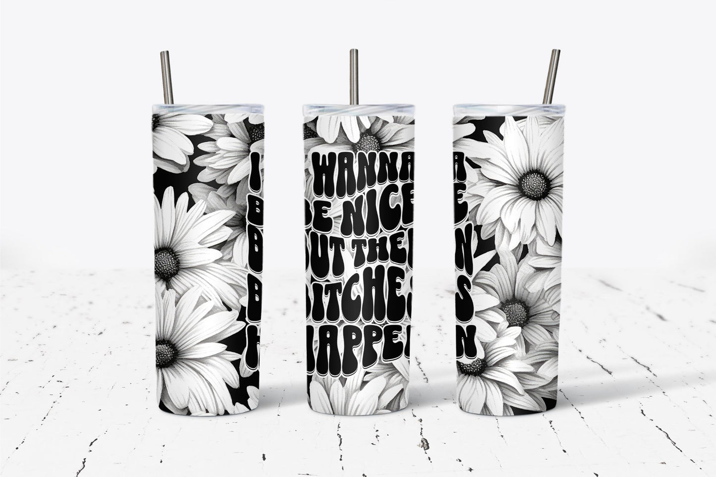 Be Nice Daisies 20oz Tumbler