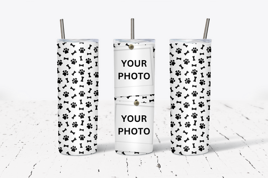 CUSTOM Dog 2 Photo 20oz Tumbler