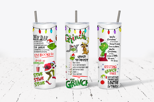 Grinchy Christmas 20oz Tumbler