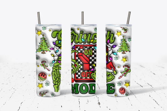 Grinchy Mode - 20oz Stainless Steel Tumbler