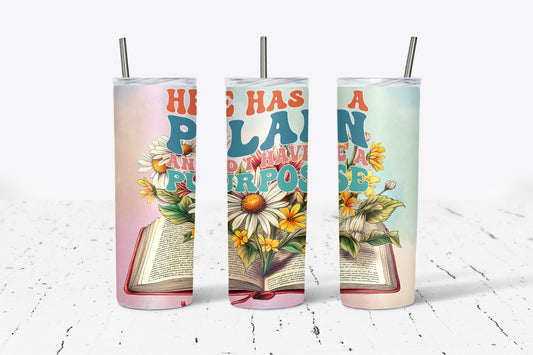 He Has A Plan 20oz Tumbler