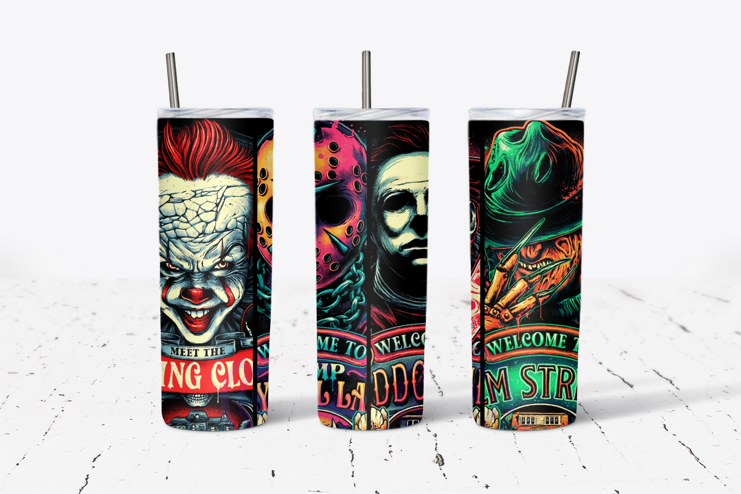 Horizontal Horror 20oz Tumbler