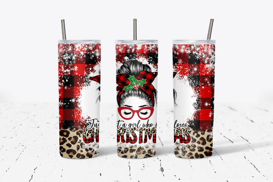 Just A Girl Who Loves Christmas 20oz Tumbler