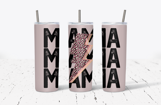 MAMA Leopard Lightning 20oz Tumbler