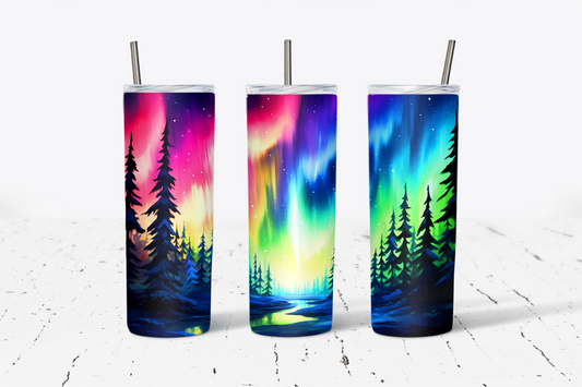 Neon Lights Glow 20oz Tumbler