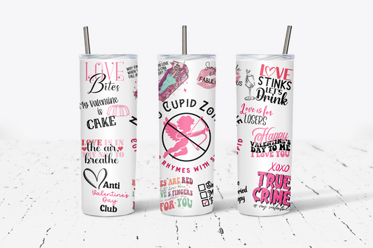 No Cupid Zone 20oz Tumbler