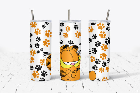 Orange Cat Paws 20oz Tumbler