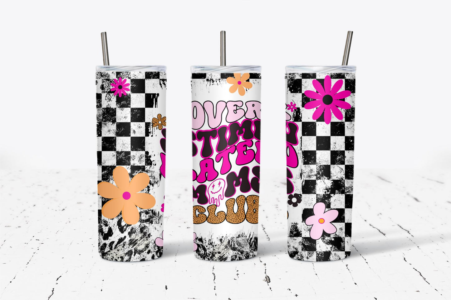 Overstimulated Moms Club Retro 20oz Tumbler