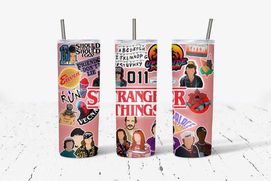 Stranger Collage 20oz Stainless Steel Tumbler