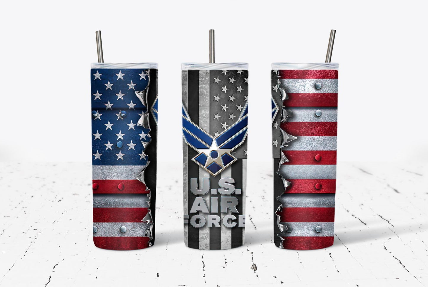 USAF Flag Split 20oz Tumbler