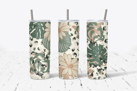 Leopard Olive Garden 20oz Tumbler