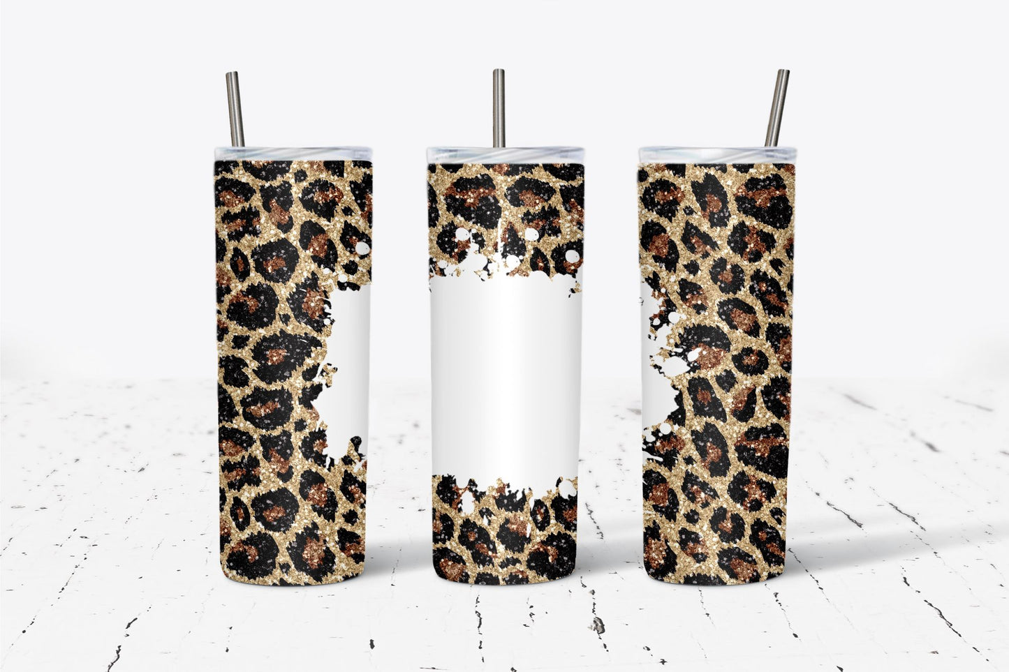 Leopard Splatter CUSTOM 20oz Tumbler