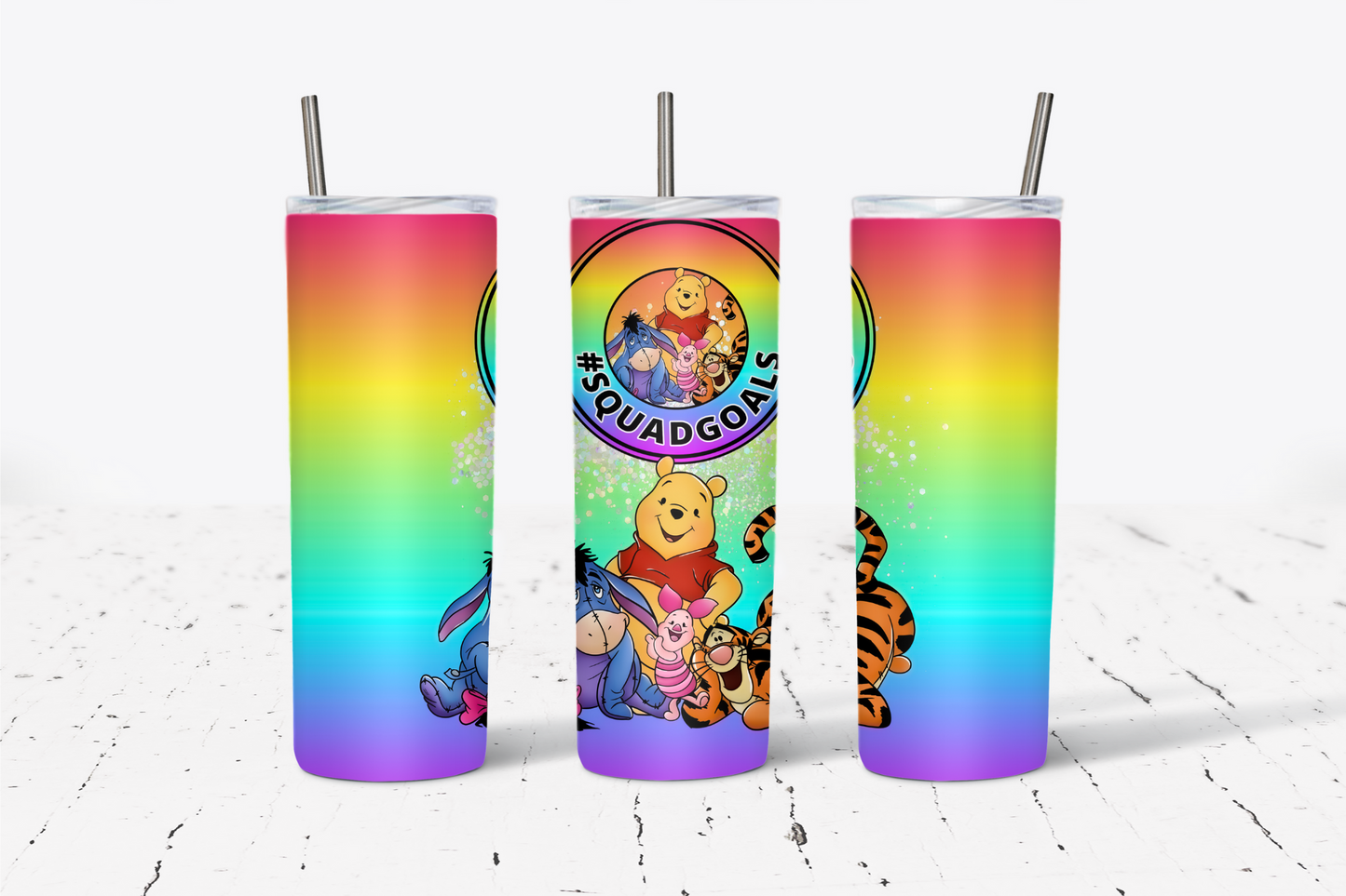 Yellow Bear Squad Goals 20oz Tumbler