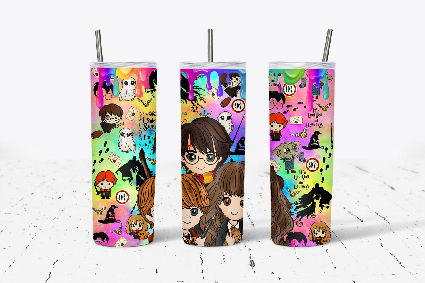 HP Color Splash Map 20oz Tumbler