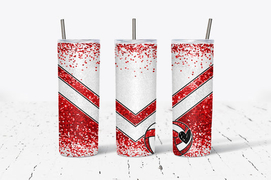 Red Volleyball 20oz Tumbler