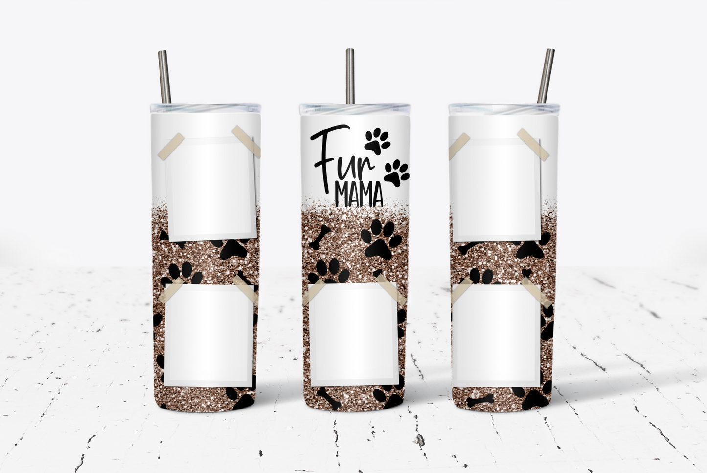 Fur Mama 5 Photo CUSTOM 20oz Tumbler