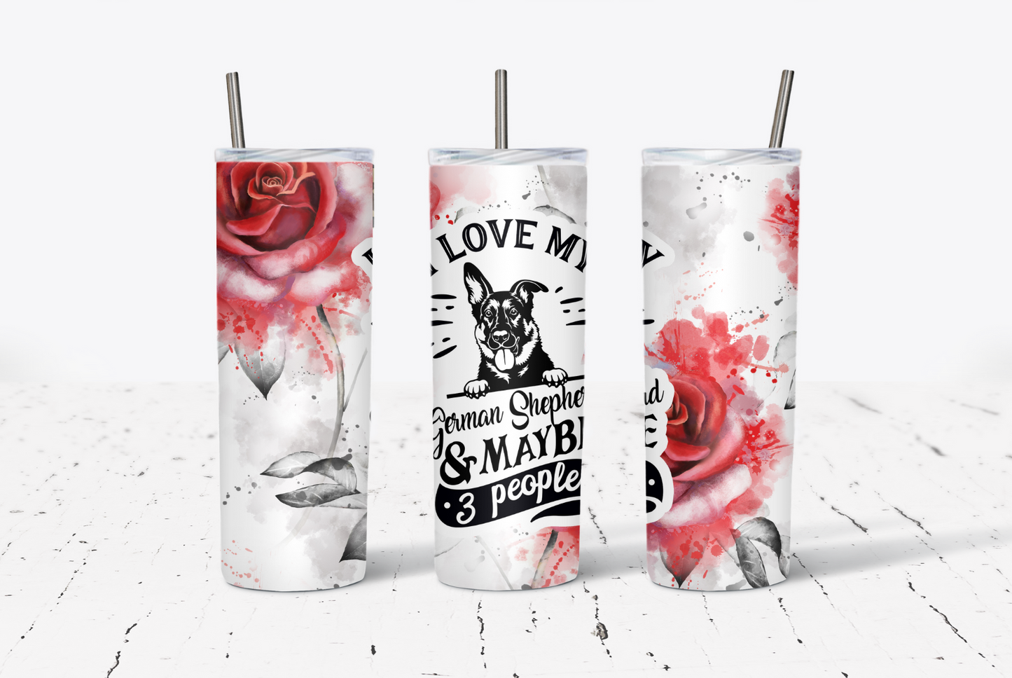 German Shepherd Mom 20oz Tumbler