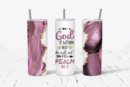 God Is Within Her She Will Not Fall 20oz Tumbler