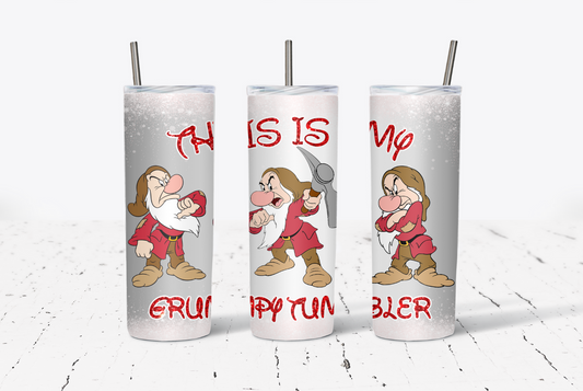 Grumpy Silver 20oz Tumbler