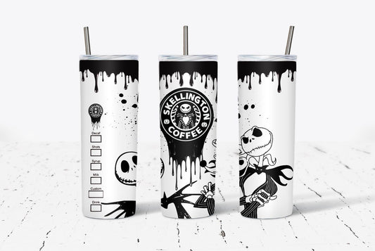 Skeleton Coffee 20oz Stainless Steel Tumbler