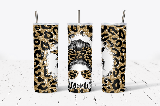 Mom Life Leopard 20oz Tumbler