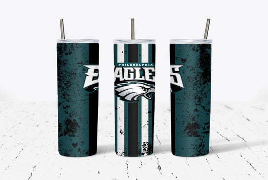 Eagles Splatter 20oz Stainless Steel Tumbler