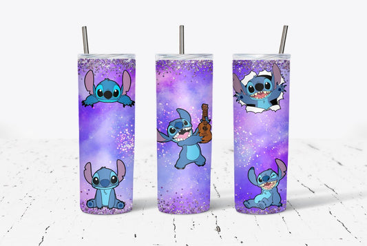 Purple Galaxy Ohana 20oz Stainless Steel Tumbler