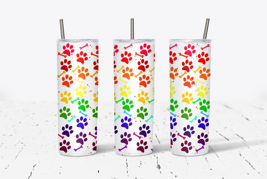 Rainbow Paws 20oz Tumbler