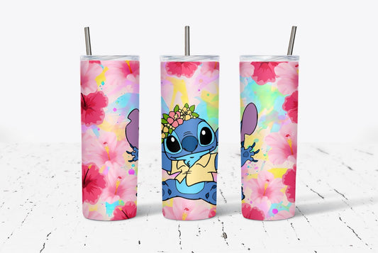 Ohana Floral 1 20oz Stainless Steel Tumbler