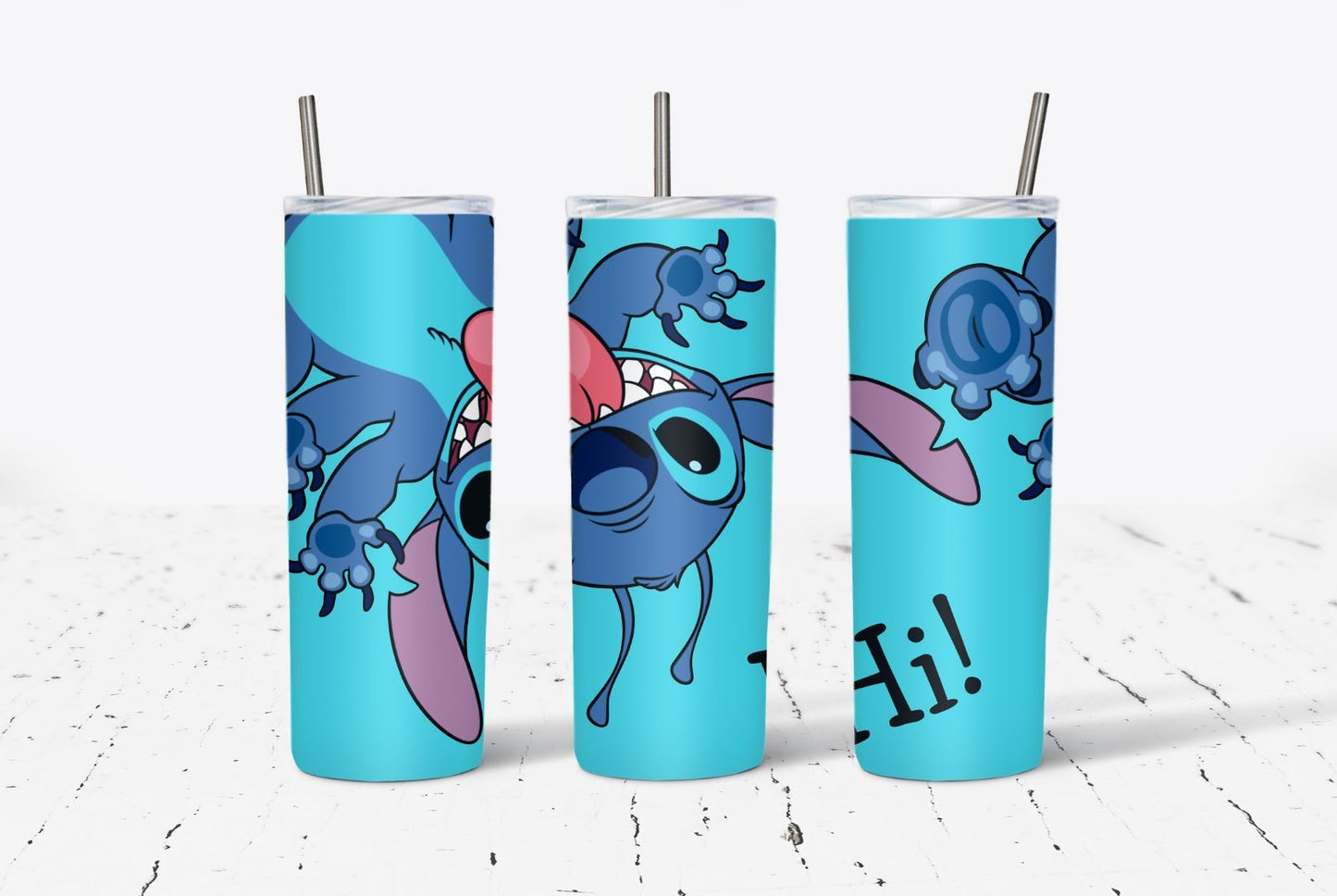 Blue Alien Hi 20oz Stainless Steel Tumbler