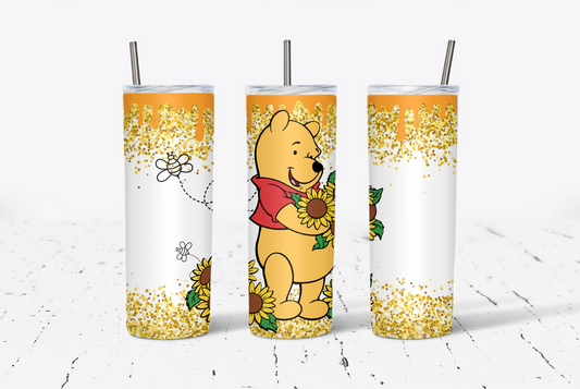 Sunflower Bear 20oz Tumbler