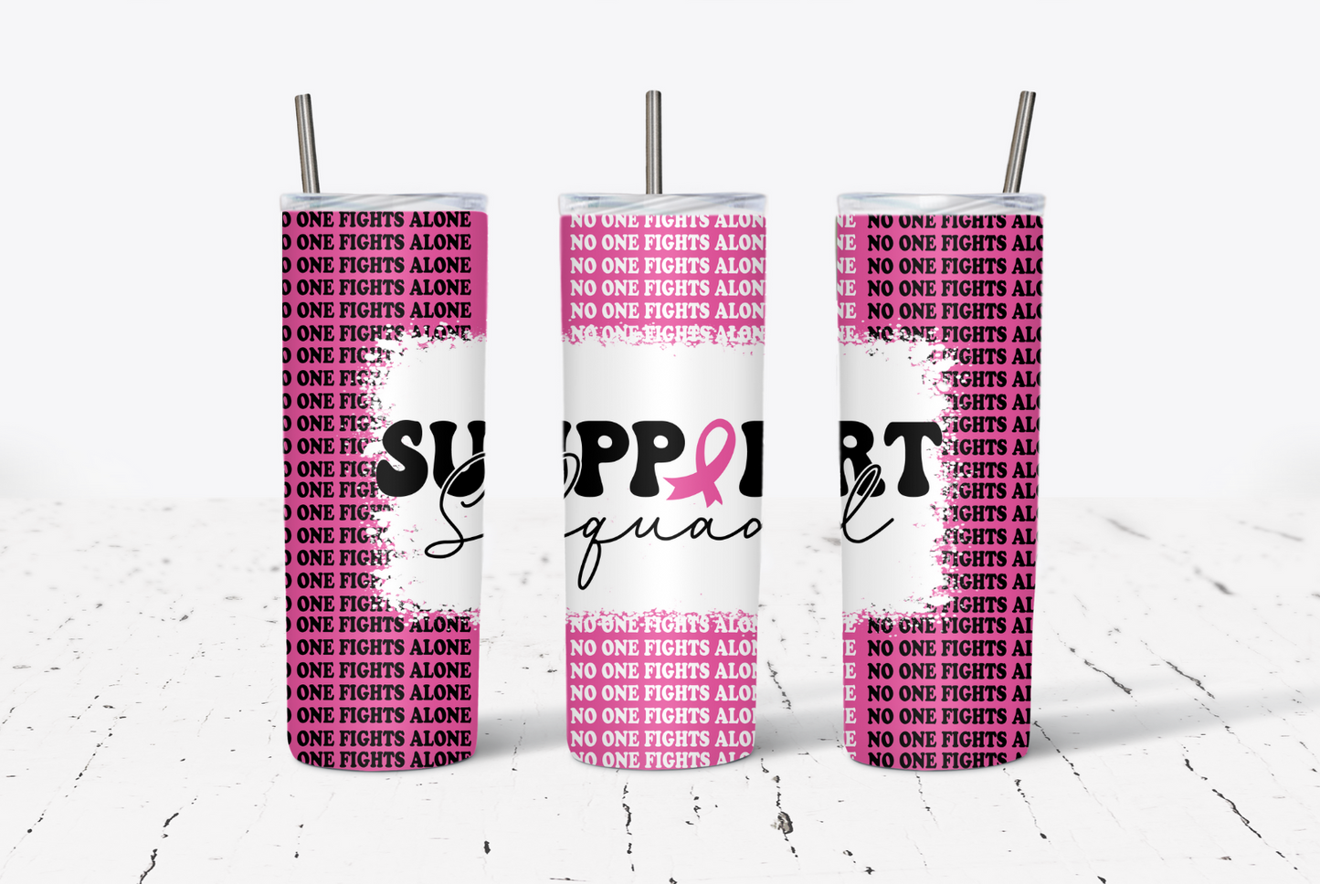 Support Squad Breast Cancer Awareness 20oz Tumbler