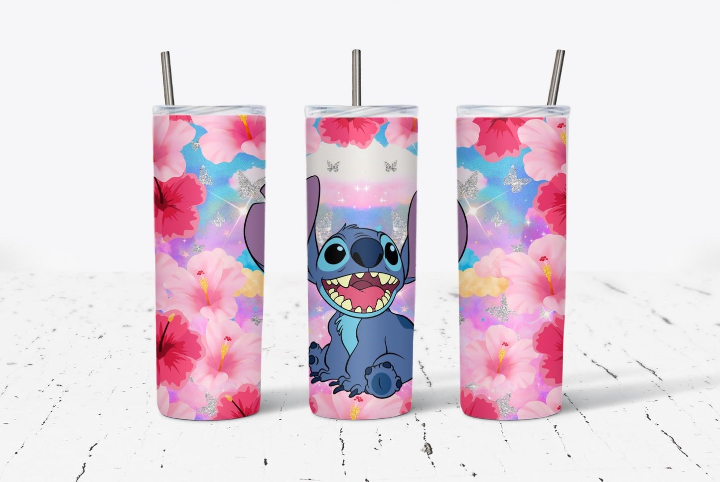 Ohana Floral 2 20oz Stainless Steel Tumbler