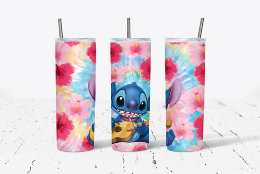 Ohana Floral 4 20oz Stainless Steel Tumbler