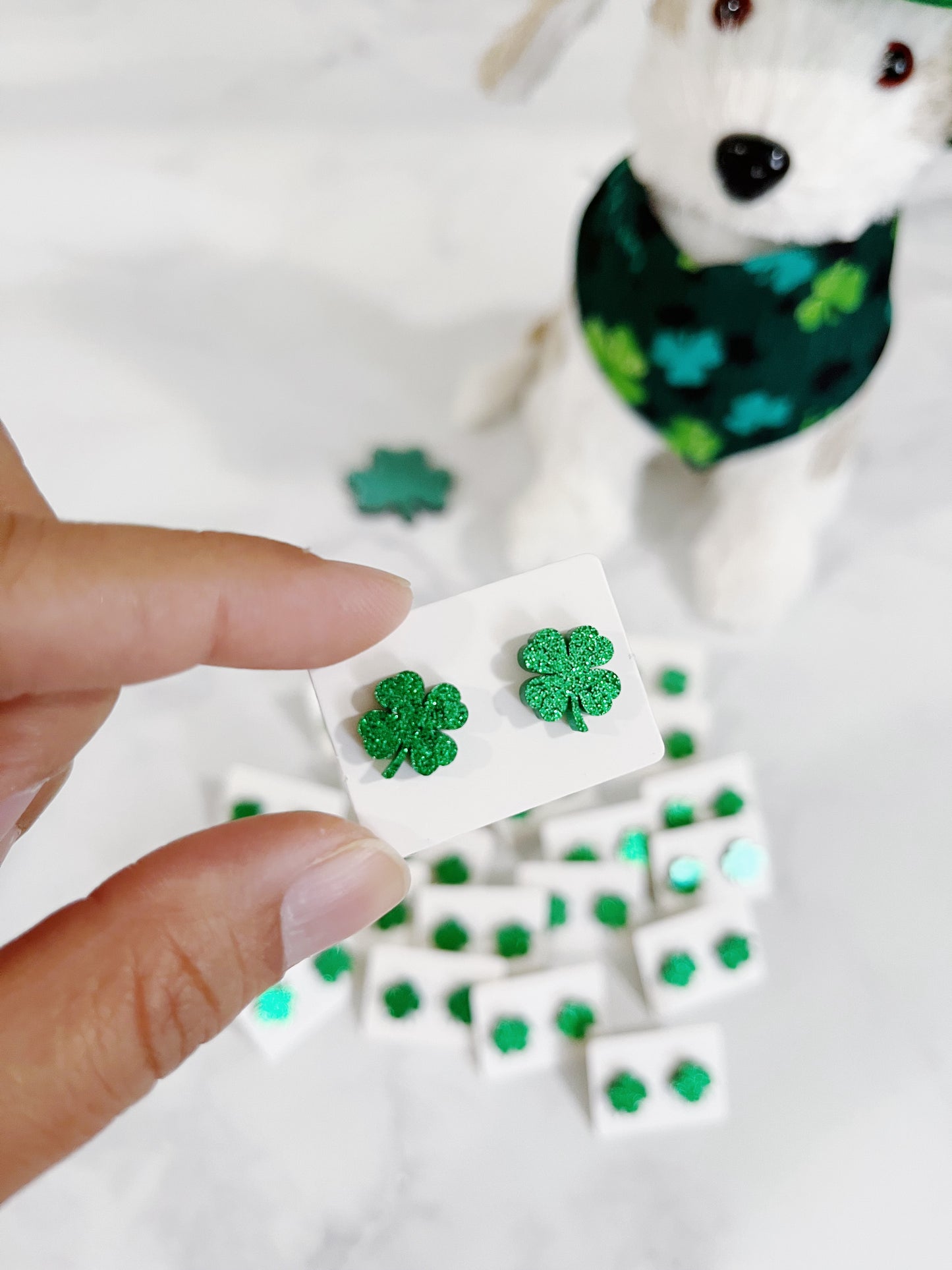 Lucky Clover post earrings